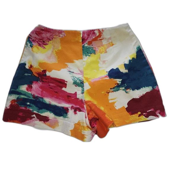 Kate Spade Saturday Watercolor High Waisted Shorts Size 8 - Picture 2 of 8